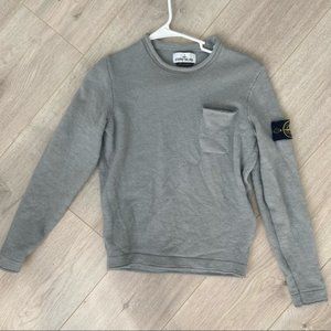 Stone Island Grey Knit Sweater